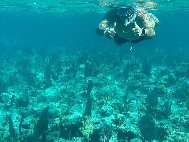 jalel snorkelling dave the wave nassau bahamas